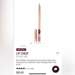 Charlotte Tilbury Lip Cheat in Pillowtalk